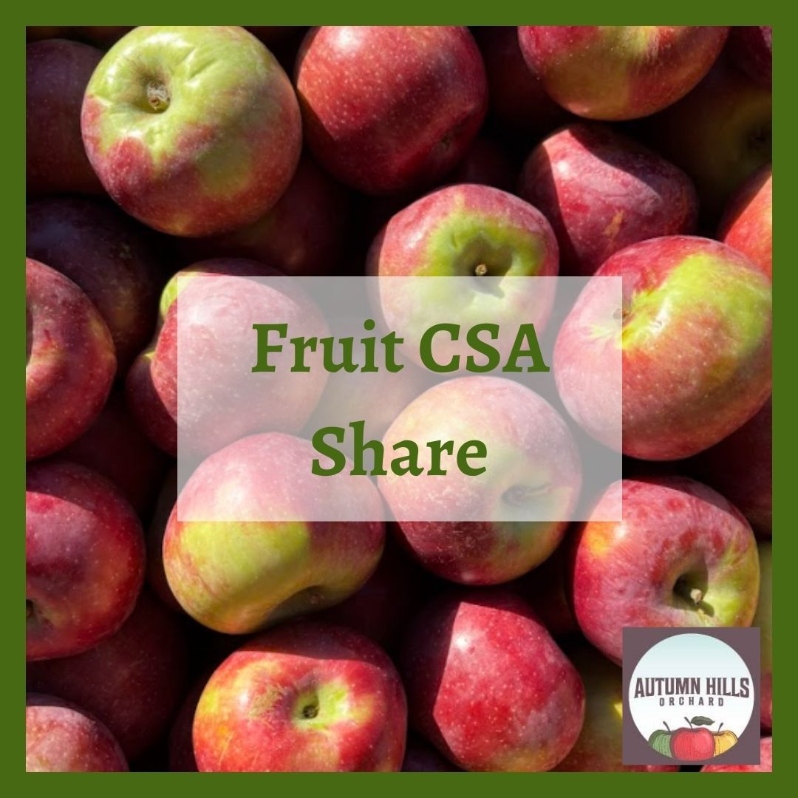 Product Description: Fruit CSA Share</br></br>WFCF maintains a partnership with Autumn Hills Orchard to provide an 8-week Fruit Share. All fruit is grown in Groton, MA using IPM (Integrated Pest Management) growing methods. Each week you will receive 4-5 pounds of fruit depending on the week, growing conditions, and fruit availability beginning at the end of August through mid October (exact dates are dependent on Autumn Hills Orchard's crop production).</br></br>In late August and early September you can expect peaches, nectarines, plums, and apples. The remaining weeks will consist mostly of pears and several unique apple varieties. In 2025, the share consisted of 7 varieties of stone fruit, 2 varieties of pears, and 16 varieties of apples. **We aim to bring you a strong selection of fruit but as with all things agricultural, crop availability is highly dependent on growing conditions. In the event that Autumn Hills Orchard’s crop is unable to provide fruit for the share, you will be refunded for the full amount of the share.**</br></br>Share Dates: mid-August - mid-October</br></br>Distribution Days & Times:</br></br>Wednesday 2:30-6:30pm</br></br>Thursday 2:30-6:30pm</br></br>Friday 2:30-6:30pm</br></br>Saturday 9:30-2:30pm</br></br>Payment: We ask that full payment be made upon registration. Please contact ana@communityfarms.org if WFCF can support an alternate payment plan with you.</br></br>Membership: We require ALL CSA households to be members of WFCF. If you are splitting a share with another family or individual, please make sure all memberships are up to date at the time of registration. For questions about membership status email jocelyn@communityfarms.org. View our membership page here.</br></br>CSA Cancellation Policy:If you would like to withdraw from the CSA at any time, a refund is contingent upon our ability to sell your reserved share. If a refund is given, a $35 administrative fee will be deducted. We cannot guarantee a refund, and are given at the discretion of WFCF.</br></br>If you can, please consider covering your transaction fees at check out</br></br>Why “Donor Covers Cost” is So Important</br></br>One of the fastest growing areas of expenses for our organizations are fees we incur for processing credit cards. In 2025, WFCF incurred more than $18,000 in credit card processing fees. By covering the cost of your transaction today, you are helping us to meet our operating costs, and to remain focused on our mission of cultivating sustainable and equitable relationships between people, their food supply, and the land from which it grows. Thank you for doing so.</br> 2026 Fruit CSA Share